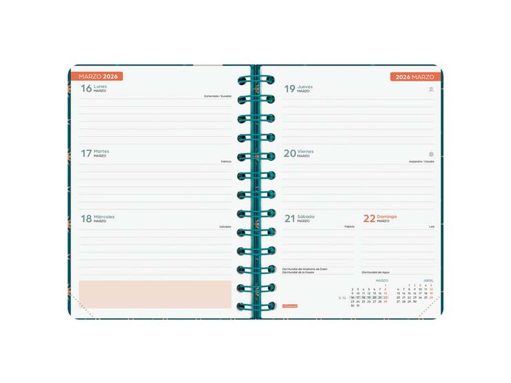 Agenda Finocam escolar Cosmo 1/8  sem/vista cas 2025-26 stars