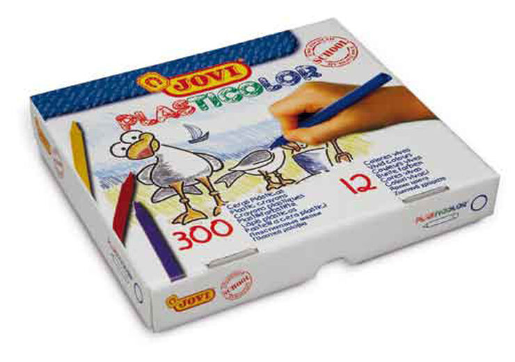 Ceras plásticas Jovi Plasticolor 300u Pack escolar