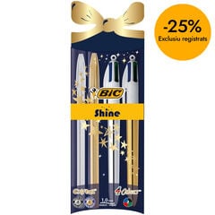 Bol&iacute;rafo Bic Shine Cristal 4u