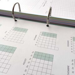 Carpebloc amb recanvi 100 fulls català Carchivo vermell