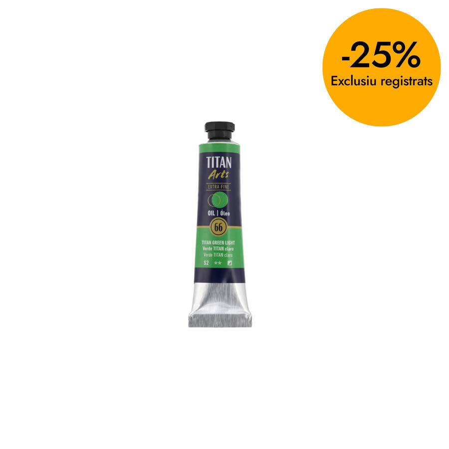 Pintura a l'oli Titan 20ml verd titan clar