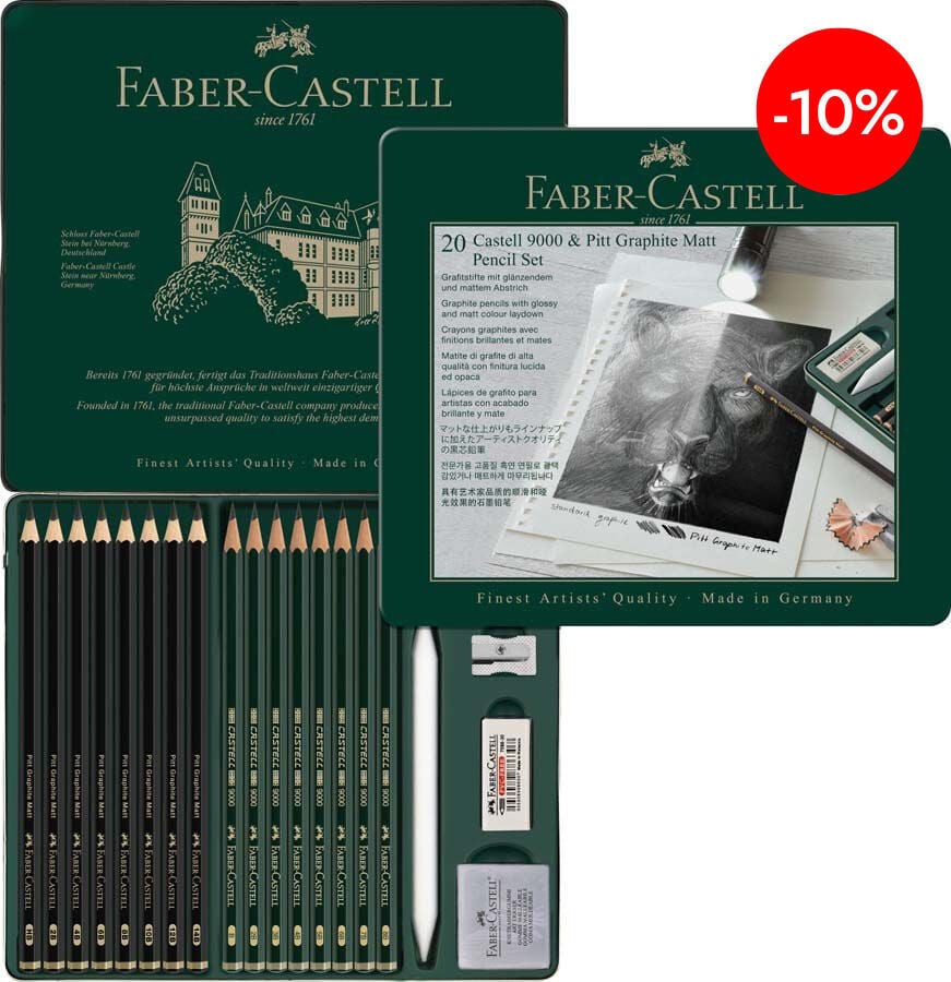 Grafit Faber-Castell Mate&9000 20u