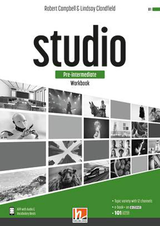 Studio Pre-Interm (B1) Workbook + E Zone Helbling 9783990459089