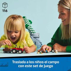 LEGO® LEGO City Tractor Vermell amb Remolc i Ovella 60461