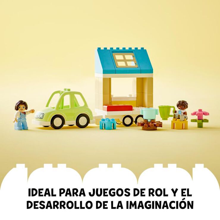 LEGO® Duplo Casa Familiar amb Rodes i Cotxe 10986