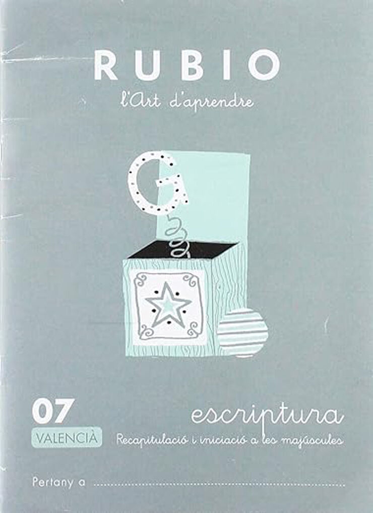 Escriptura 07 (Valencià) Rubio