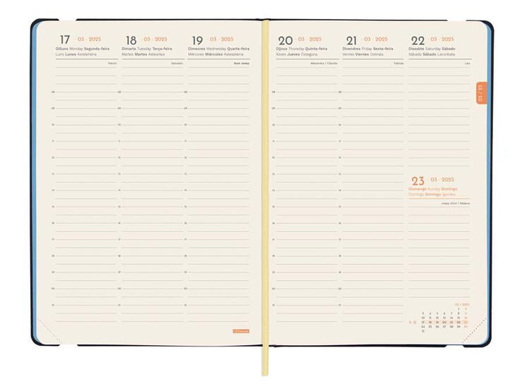 Agenda Finocam Joy FA5 sem/vista v cat 2025 Confeti