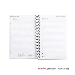 Agenda Espiral Miquelrius Activa día/pág mult 2026 City rojo