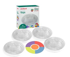 Bandejas de clasificación Miniland Translúcidas 4 unidades