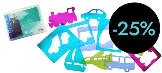 Plantillas translúcidas transportes