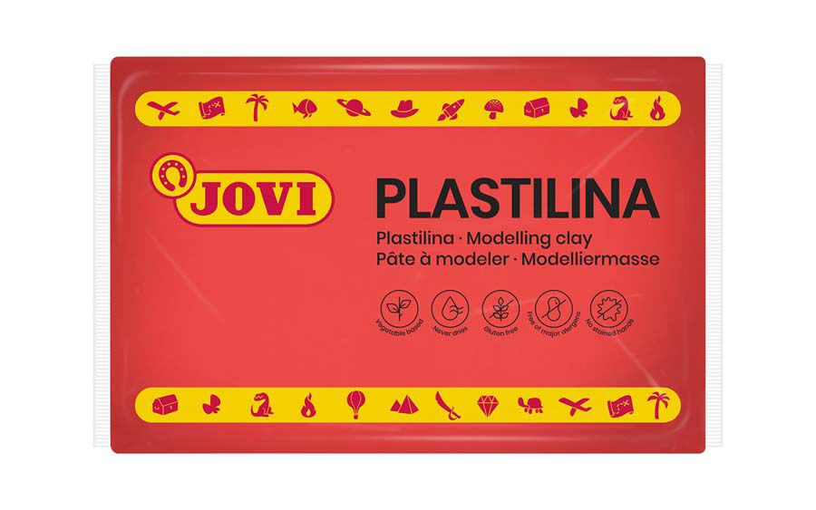 Plastilina Jovi 350g rojo