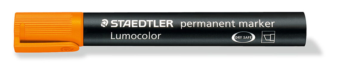 Rotuladores permanente Lumocolor 350 naranja 10U