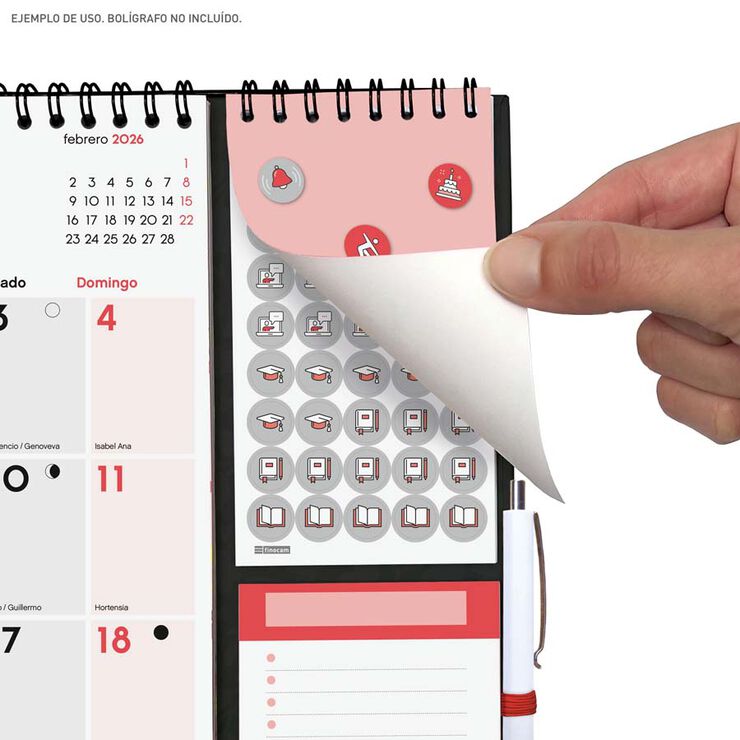 Calendario pared Finocam Escribir Plus 2026 castellano