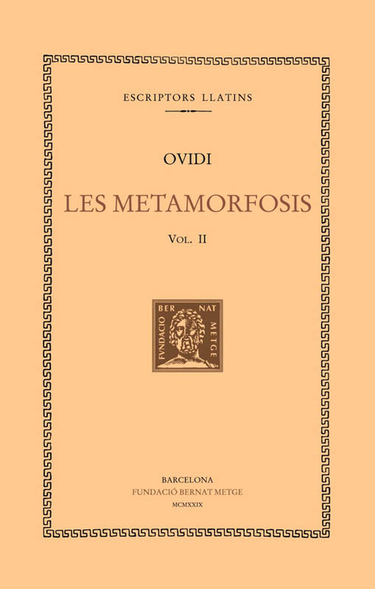 Les metamorfosis, vol. II: llibres VI-X