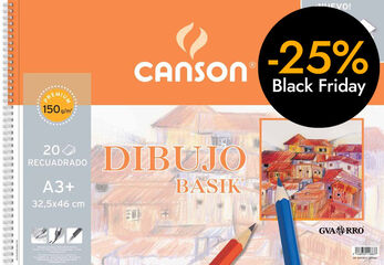 Bloc Canson de dibuix A3 20 fulls 150 g