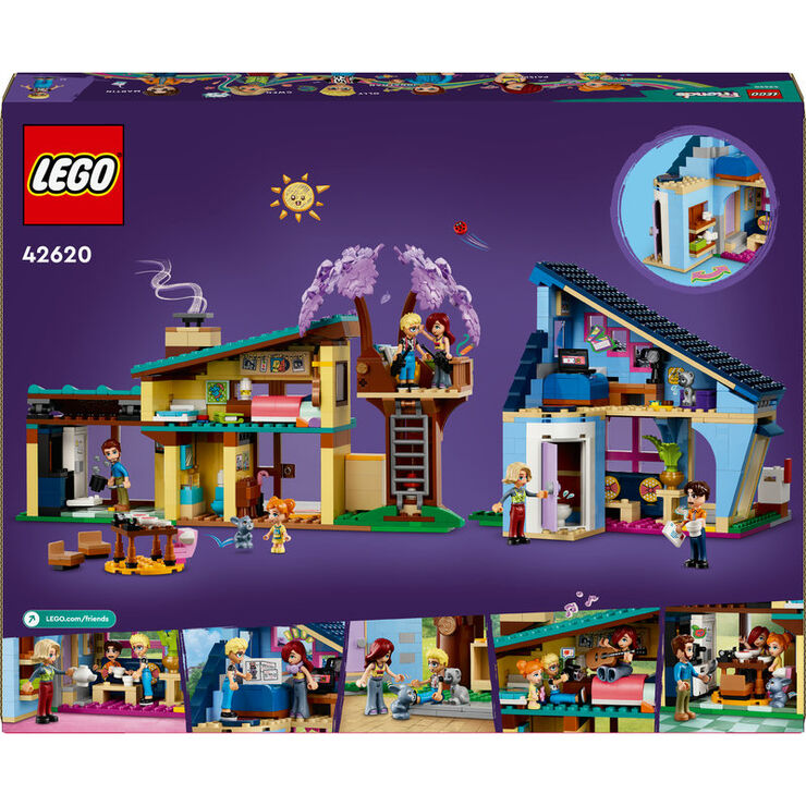 LEGO® Friends Casas Familiares de Olly y Paisley 42620 - Abacus Online