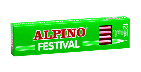 Lápices de colores Alpino Festival marrón oscuro 12u