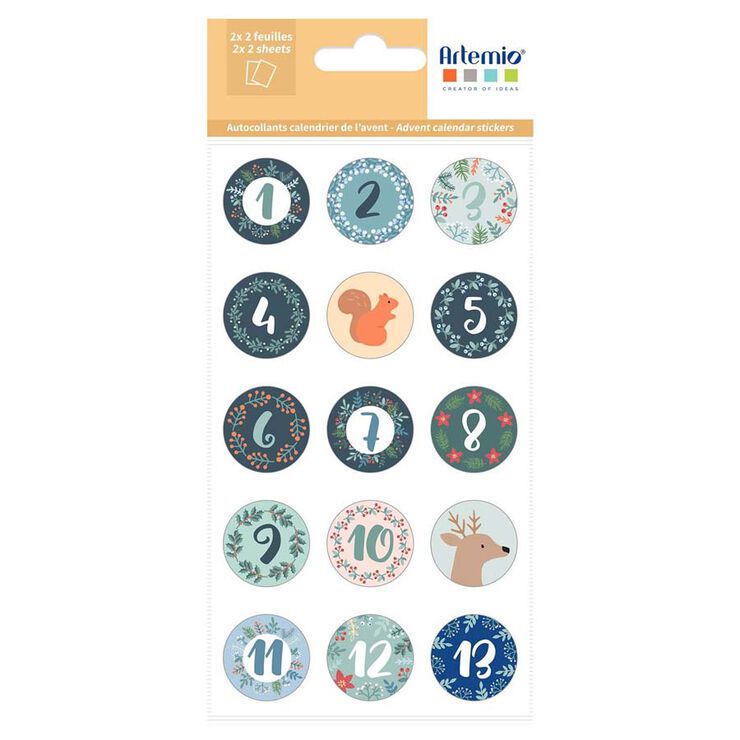 Stickers Calendari Advent Artemio