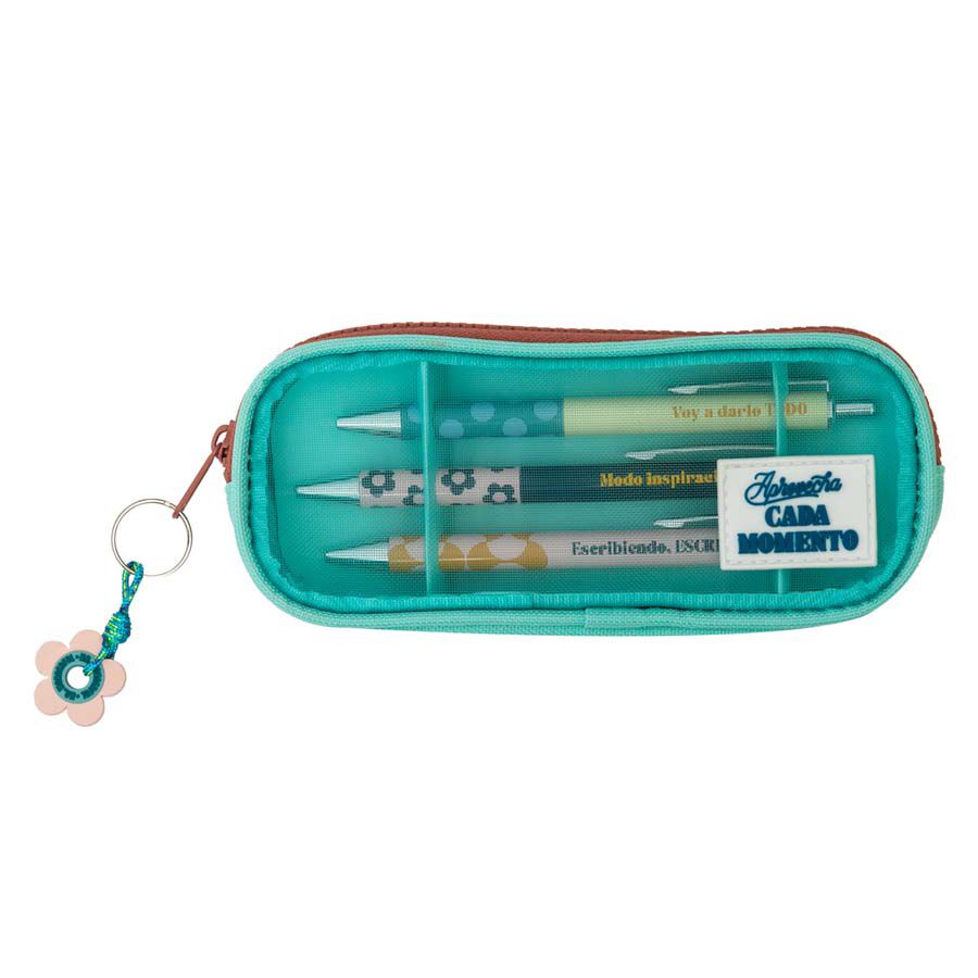 Estuche con 3 bol&iacute;grafos Mr. Wonderful Aprovecha el momento