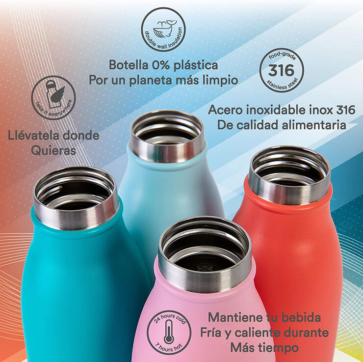 Ampolla termo Runbott City 350ml negre