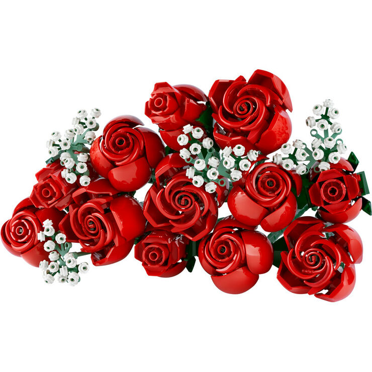 Por eso las rosas del ramo de flores LEGO 10280 no son rojas