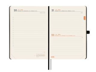 Agenda Finocam Textura M4 día/pág cat 2026 negro