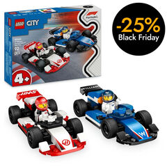 LEGO® LEGO City Cotxes de F1® Williams Racing i Haas F1® 60464
