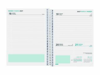 Agenda Escolar Secund&agrave;ria | 1/4 Dia per P&agrave;gina, Castell&agrave; (2026-2027) &ndash; Fiori