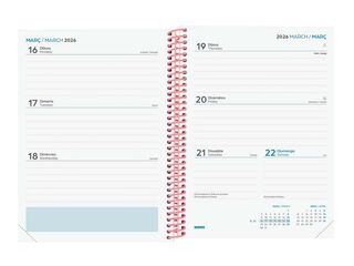 Agenda Finocam escolar Diva 1/4 setm/vista cat 2025-26 spring