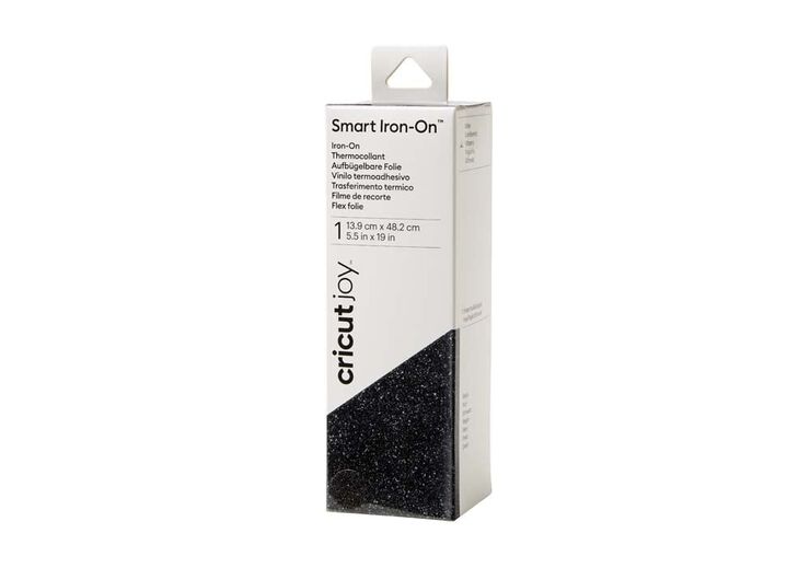 Joy Smart Iron-On 14x48cm negre glitter