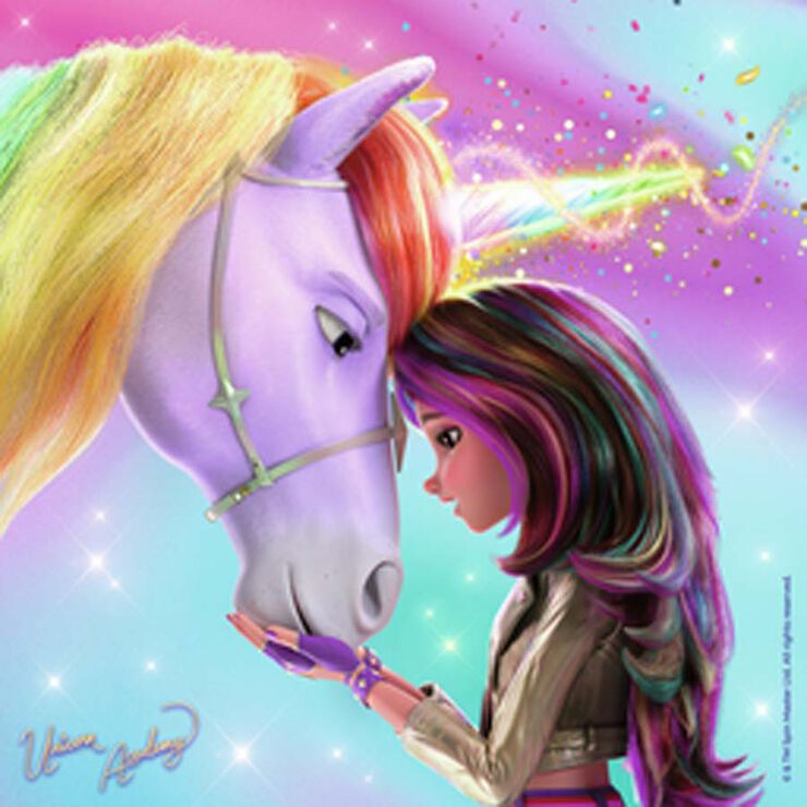 Puzle 3 x 49 piezas Unicorn Academy