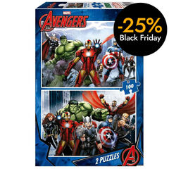 Puzle 2x100 piezas Avengers