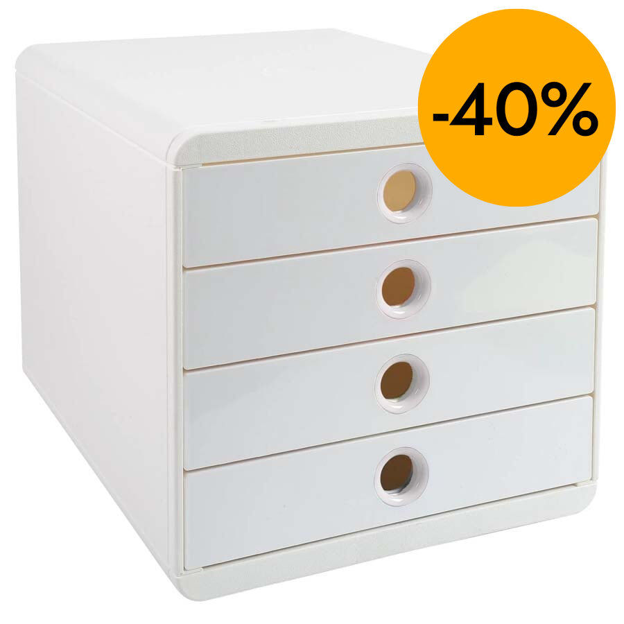 M&ograve;dul 4 calaixos Autentik Exacompta blanc