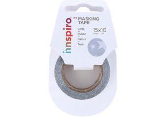 Cinta Washi Tape Innspiro Estrellas plata