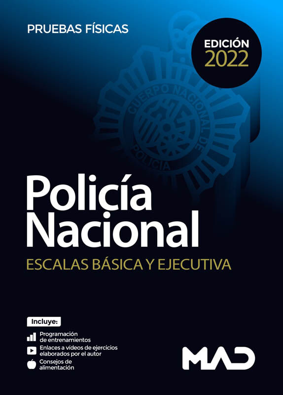 Polic&iacute;a Nacional Escalas B&aacute;sica y Ejecutiva. Pruebas f&iacute;sicas