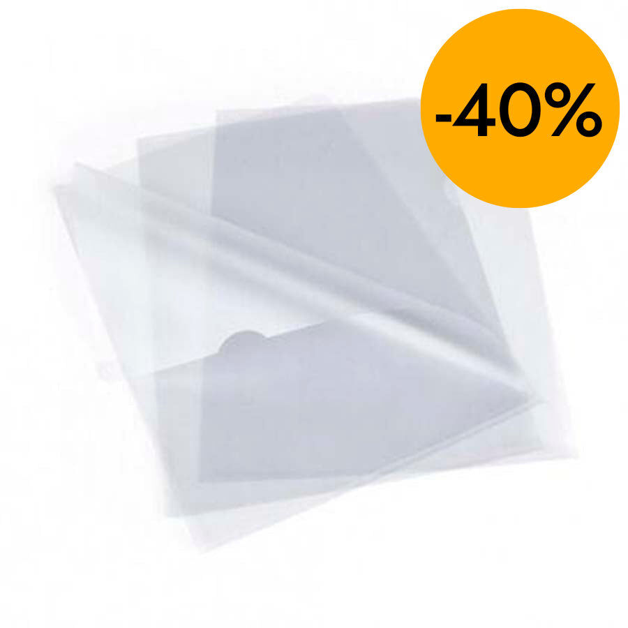 Dossier u&ntilde;ero Grafoplas Folio PP transparente 100u