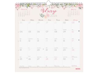 Calendario pared Finocam Design Escribir 30X30 2024 cas