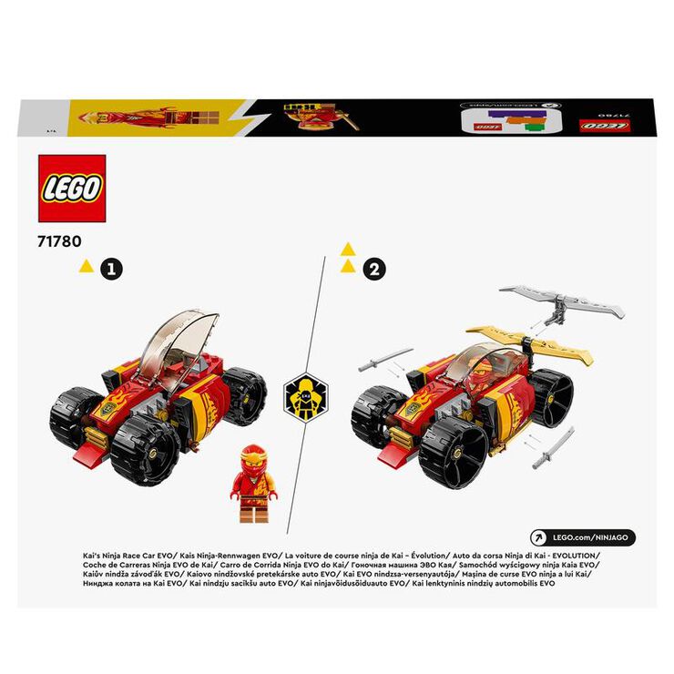 LEGO® Ninjago Cotxe de Carreres Ninja EVO de Kai 2en1 71780