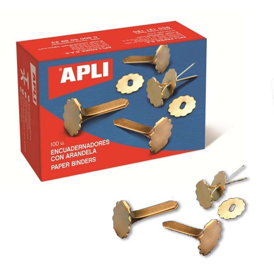 Enquadernador amb volandera 18mm Apli 100u