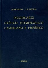 Diccionario crítico etimológico castellano e hispánico 4 (me-r) Diccionario crítico etimológico castellano e hispánico 4 (me-r)
