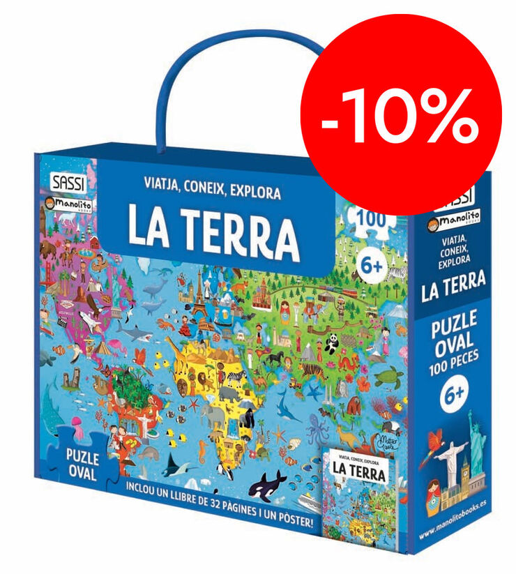 Libro y puzle La terra 100 piezas