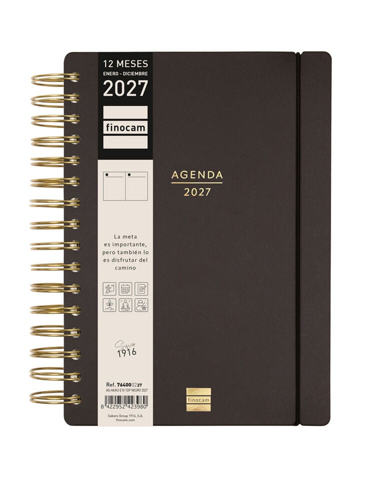 Agenda Finocam Haiku Dia P&agrave;gina 2027 Castell&agrave; Negre
