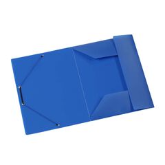 Carpeta gomas y 3 solapas Viquel A4 azul