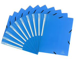 Carpeta PP 3 Solapes A4 Exacompta Blau