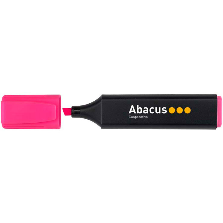 Marcador fluorescent Abacus rosa 10u