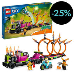 LEGO® City Stuntz Desafiament Acrobàtic: Amió i Anelles de Foc 60357