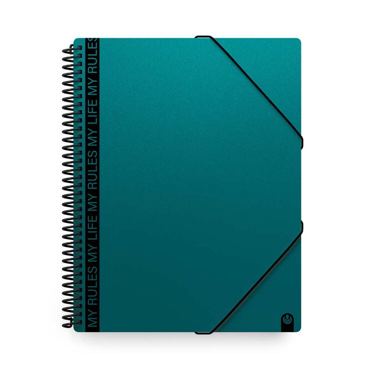 Carpeta Fundes espiral Carchivo My Rules 40 fulls verd