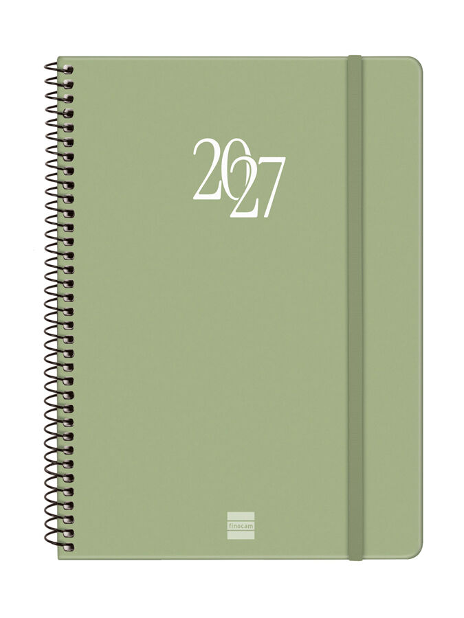 Agenda Finocam My Semana Vista Horizontal 2027 Catal&aacute;n Verde