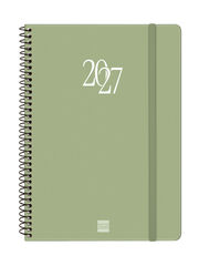 Agenda Finocam My Semana Vista Horizontal 2027 Catal&aacute;n Verde