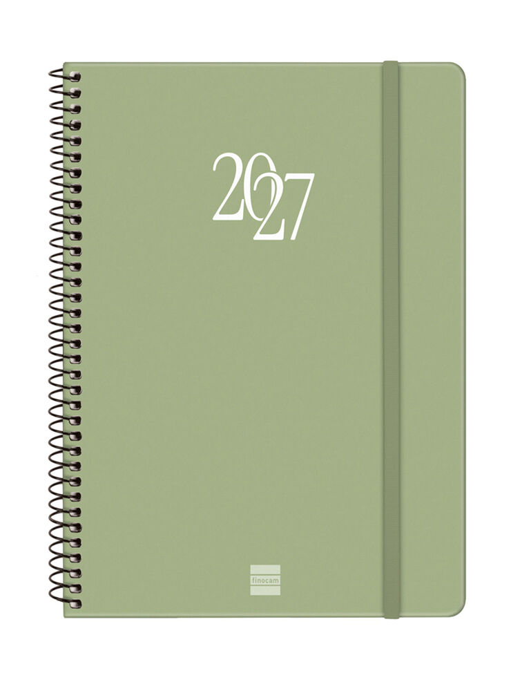 Agenda Finocam My Semana Vista Horizontal 2027 Catal&aacute;n Verde